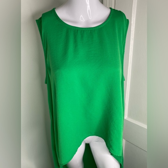 PATRIZIA LUCA Green Sleeveless High-Low Tunic Dress - Picture 7 of 16